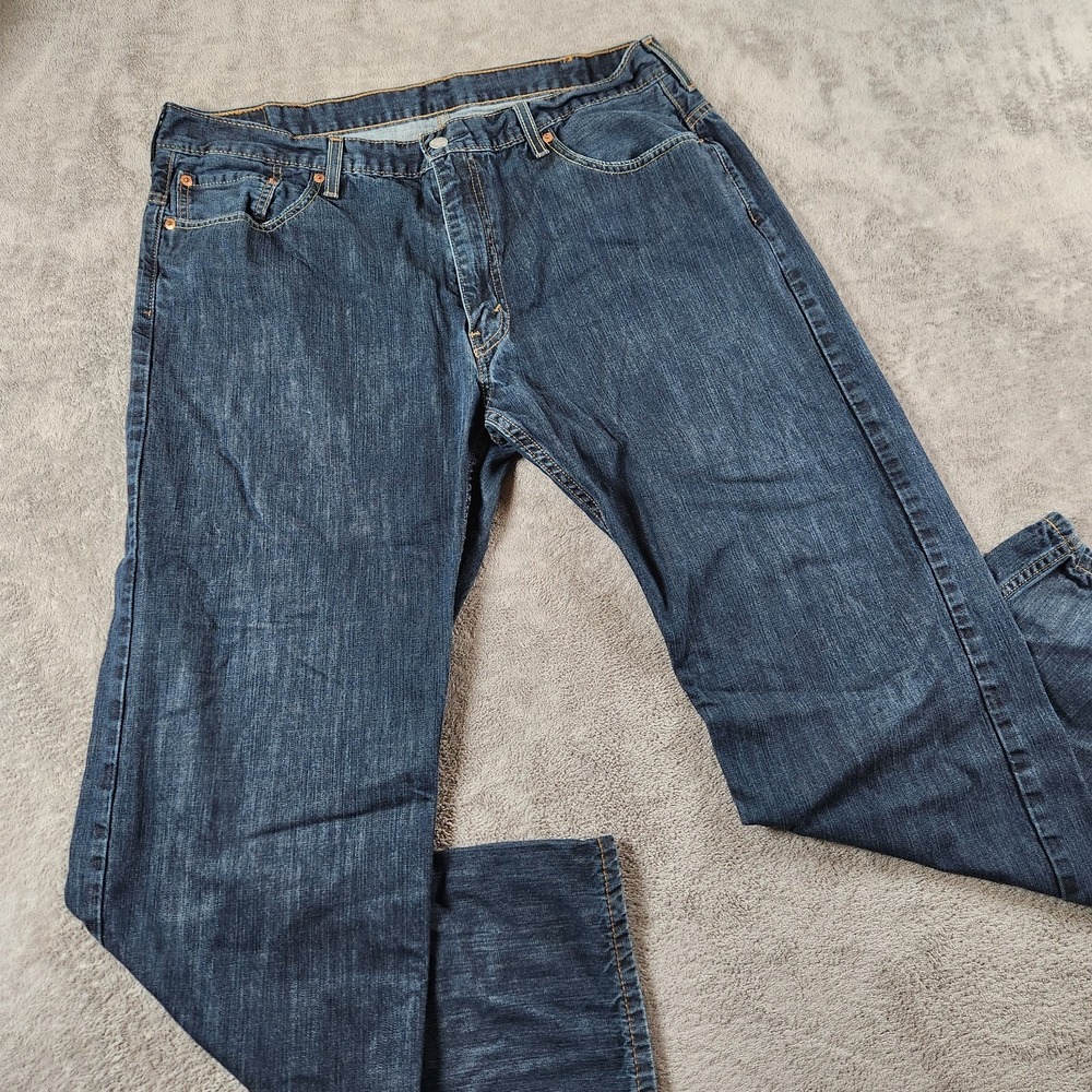 Levi's 569 Loose Straight Jeans Mens Size 38x32 Blue Denim 5 Pcoket